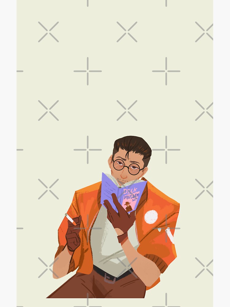 Disco Elysium Kim Reading Shower Curtain - Image 2