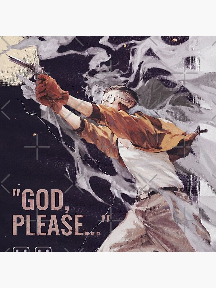 Disco Elysium Kim Kitsuragi God Please Tapestry - Image 2