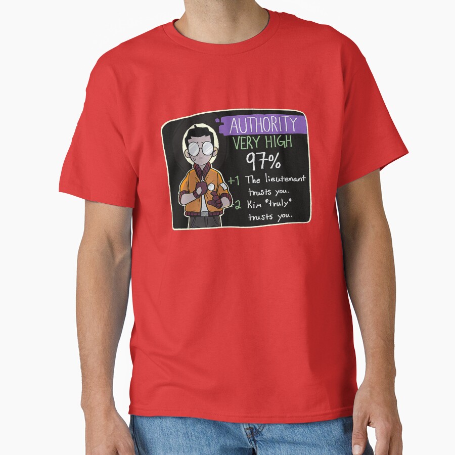 Trustworthy Kim Truly Trusts You Disco Elysium T-shirt - Image 5
