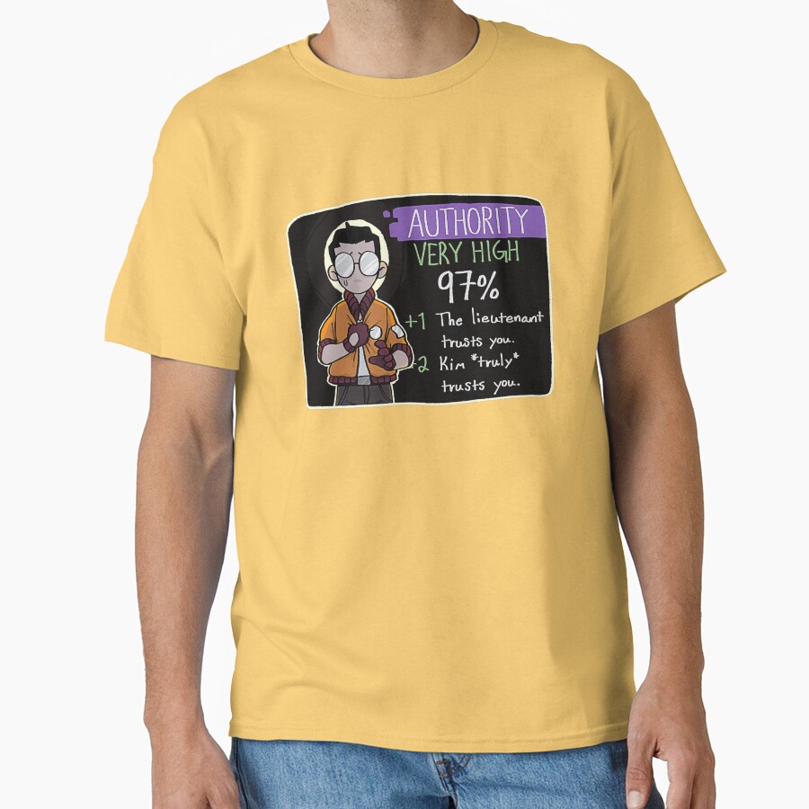 Trustworthy Kim Truly Trusts You Disco Elysium T-shirt - Image 6