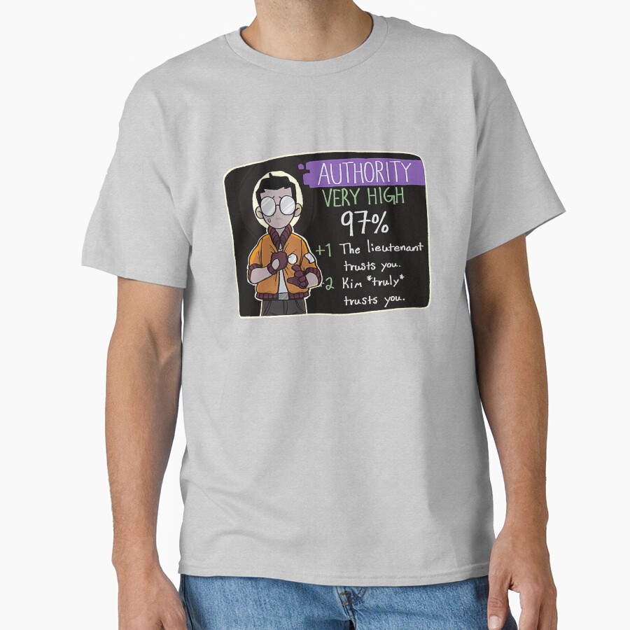 Trustworthy Kim Truly Trusts You Disco Elysium T-shirt - Image 3