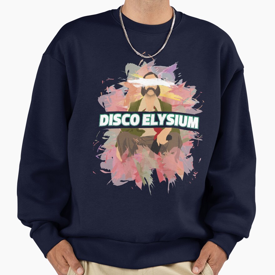 Painterly Disco Elysium Watercolor Sweatshirt - Image 5
