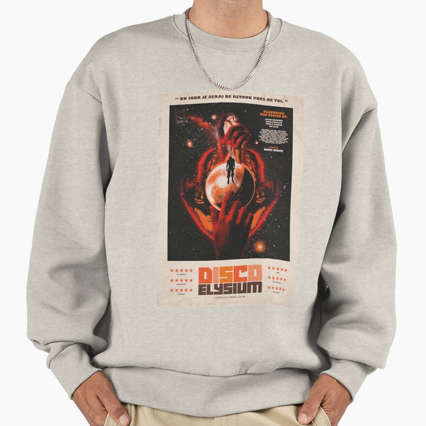 Playful Disco Elysium Gaming Gift Sweatshirt - Image 3
