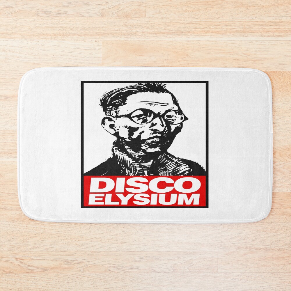 Disco Elysium Christmas Animal Bath Mat