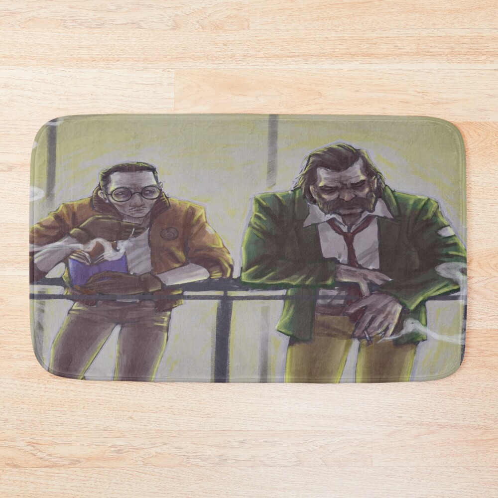 Disco Elysium End Of Day Debrief Bath Mat