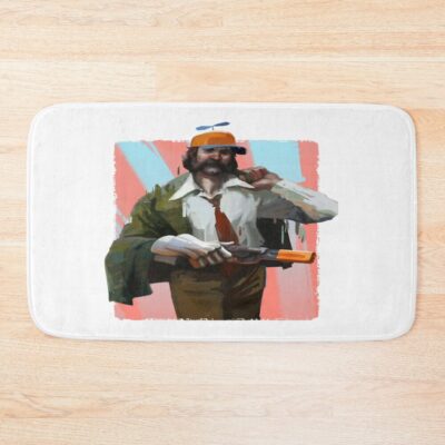 Disco Elysium Vintage Retro Bath Mat