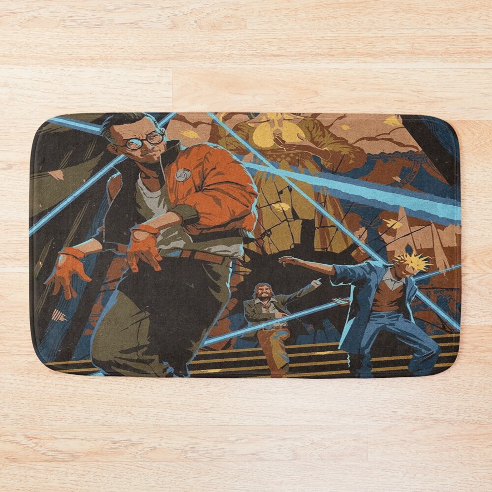 Disco Elysium Church Scene Harry And Kim Bath Mat
