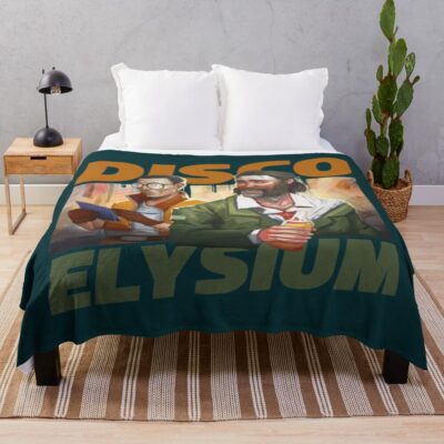 Disco Elysium Noir Detective Throw Blanket