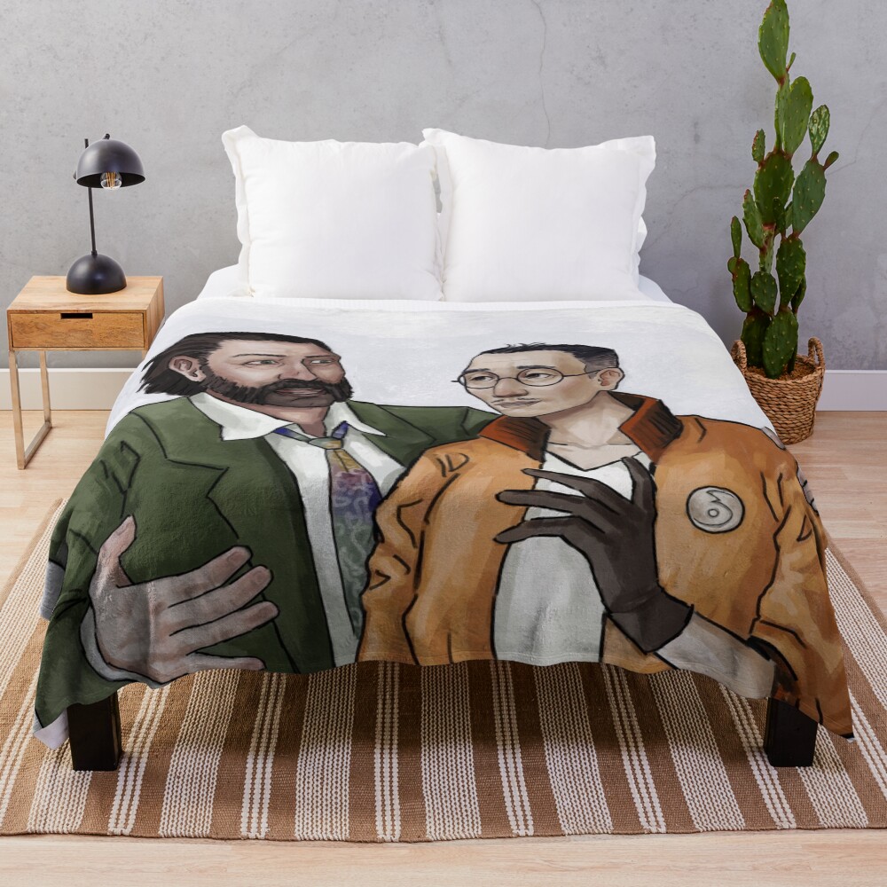 Disco Elysium Good Morning Detective Throw Blanket