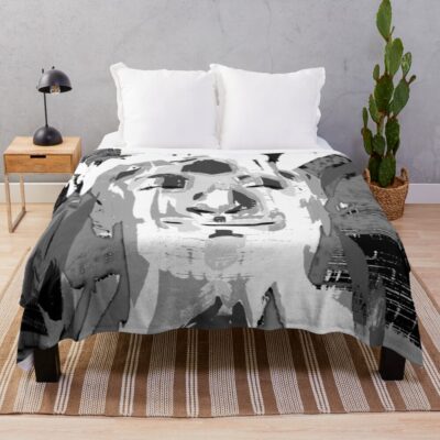 Disco Elysium Mega Rich Light Bending Guy Throw Blanket