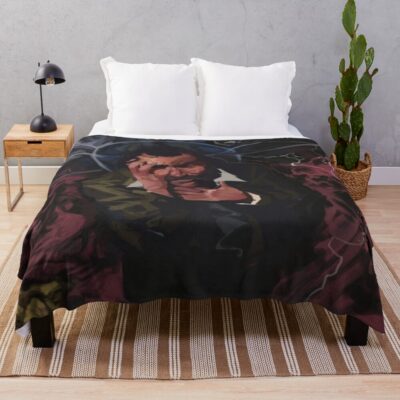 Disco Elysium Artistic Portrait Throw Blanket