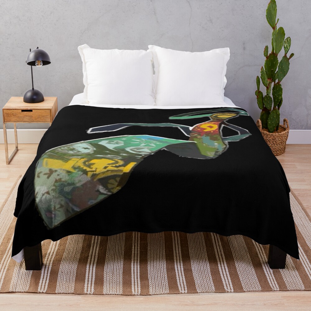 Disco Elysium Horrific Necktie Throw Blanket