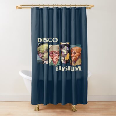 Disco Elysium Selalu Besar Pikiran Quote Shower Curtain
