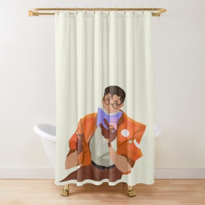 Disco Elysium Kim Reading Shower Curtain