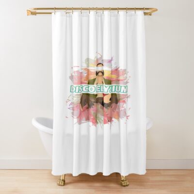 Disco Elysium Vintage Retro Shower Curtain