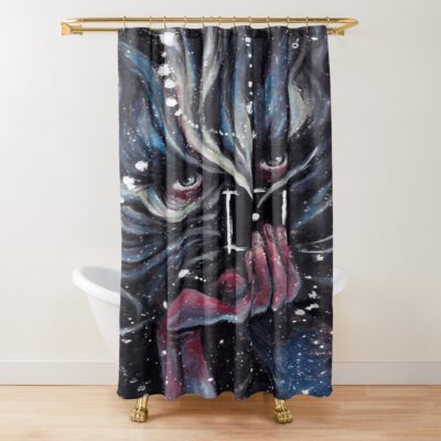 Disco Elysium Detective Game Shower Curtain