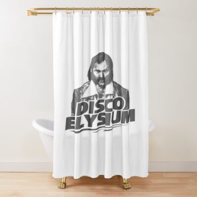Disco Elysium Halloween Fan Gift Shower Curtain