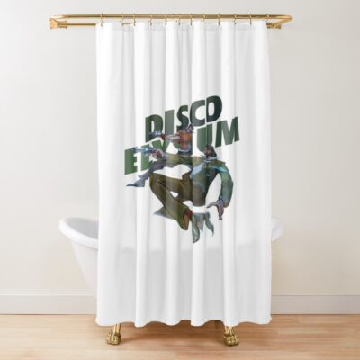Disco Elysium Funny Gameplay Gift Shower Curtain