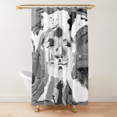 Disco Elysium Mega Rich Light Bending Guy Shower Curtain