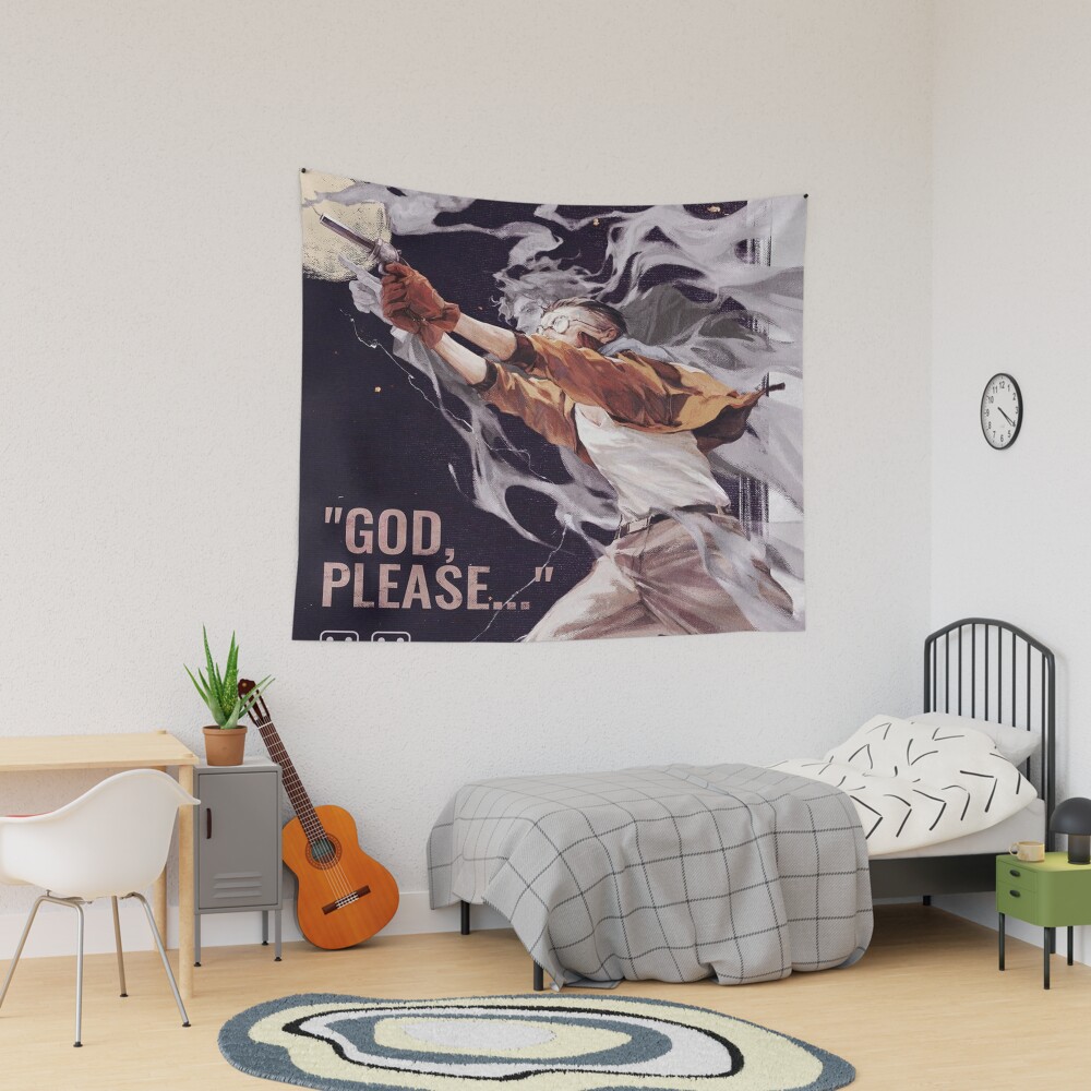 Disco Elysium Kim Kitsuragi God Please Tapestry