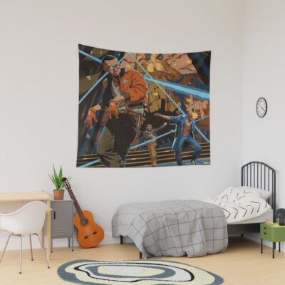 Disco Elysium Church Scene Harry And Kim Tapestry