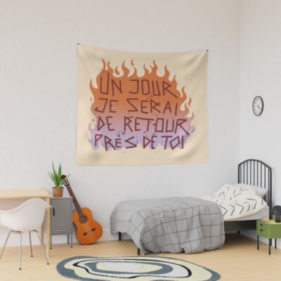 Disco Elysium Un Jour Je Serai Inscription Tapestry