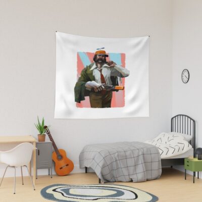 Disco Elysium Vintage Retro Tapestry