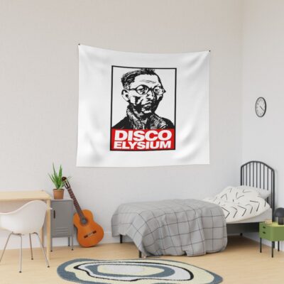 Disco Elysium Christmas Animal Tapestry