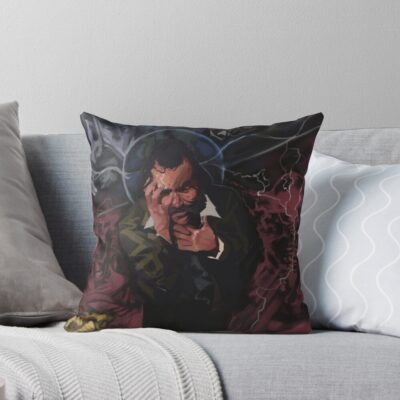 Disco Elysium Artistic Portrait Throw Pillow