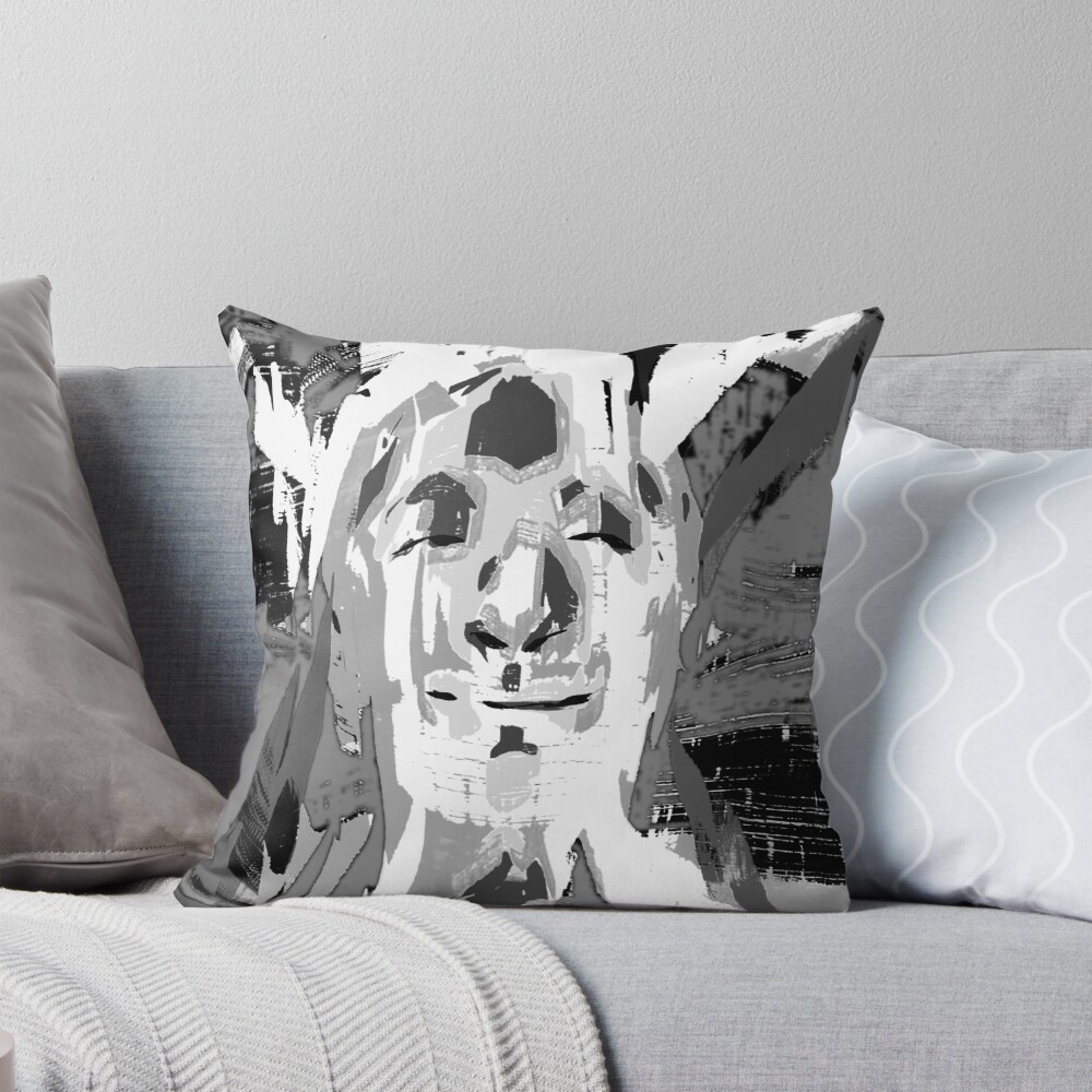 Disco Elysium Mega Rich Light Bending Guy Throw Pillow