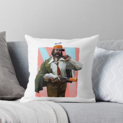 Disco Elysium Vintage Retro Throw Pillow