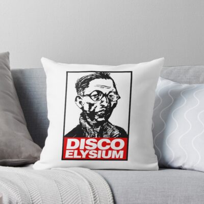 Disco Elysium Christmas Animal Throw Pillow