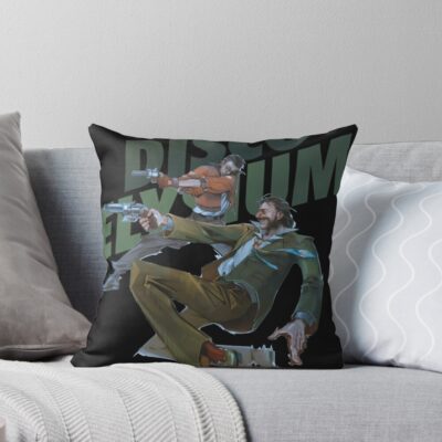 Disco Elysium Funny Gameplay Gift Throw Pillow