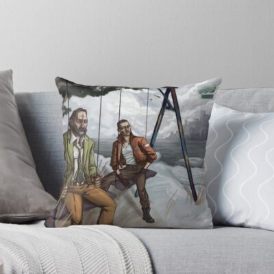 Disco Elysium The Swingset Throw Pillow